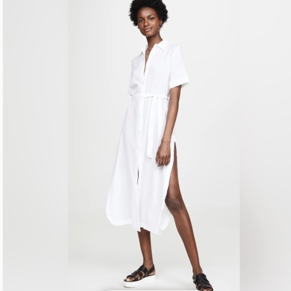 DL1961 Fire Island white shirt dress. Size S - Picture 2 of 15